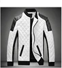 2017 NEW Winter Spring Men's White Leather Jackets And Coats, Men Biker Jacket Leather Coats&jacket Men
