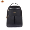 The Clownfish Jet Black Audrey Polyester Women's Backpacks for 14 inch Laptop (TCFBPPO-GA14JBL1 )