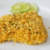 Crusted parmesan cheese fish portion made from dory fish Vietnam