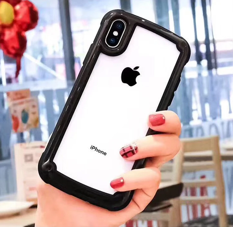 Antishock clear acrylic PC with TPU case phone cover for iphone XS MAX case