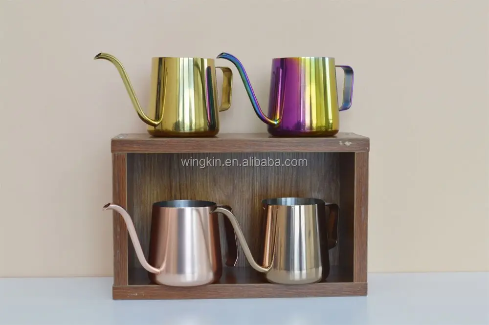 Korean Style Stainless Steel Drip Coffee Pot Coffee Dripper Pour Over