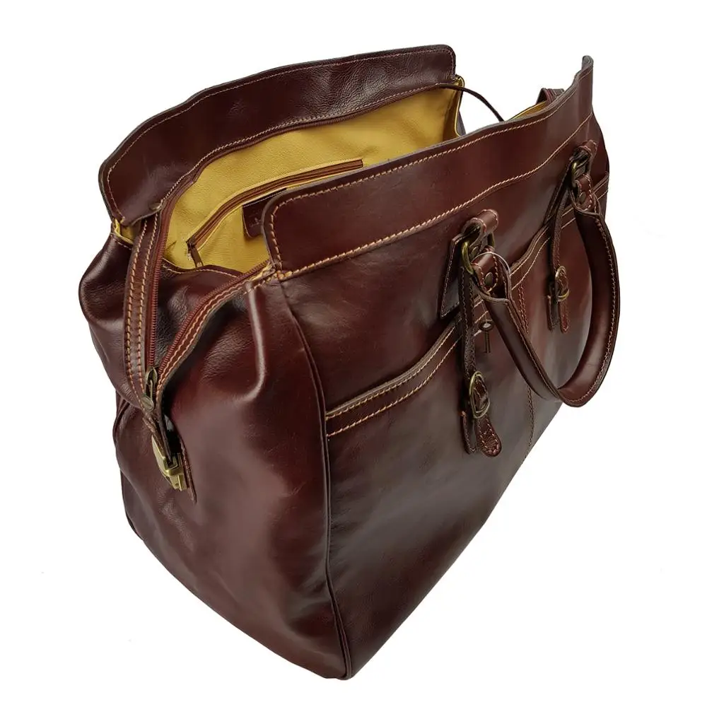 
Duffel Bag for Men Usage Travel Bags Genuine Leather Luxury FG Marco 