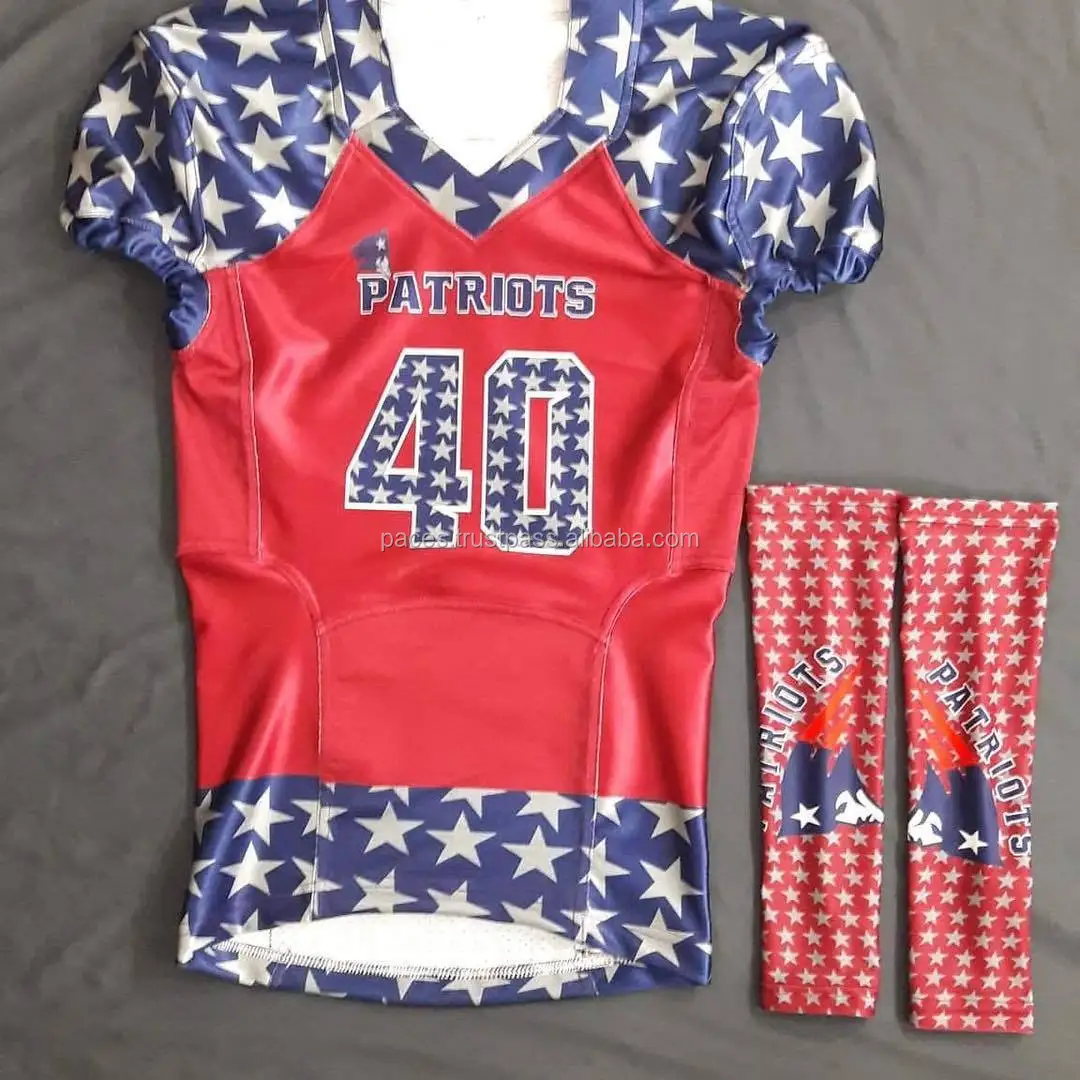 Wholesale American Football Orange Color Sublimation Football Uniforms
