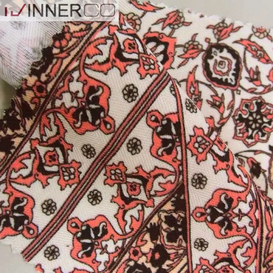 African design cotton rayon herringbone fabric