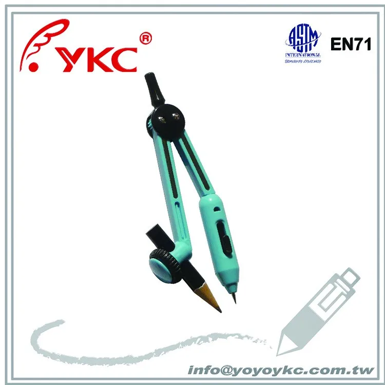 
C050 Plastic school compass with hidden spike 