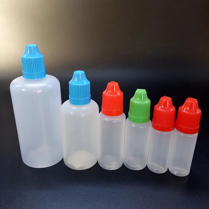 10ml Soft Plastic Dropper Bottles With Black Cap Ldpe Ecig Flavor ...