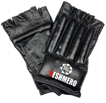 finger cut leather gloves