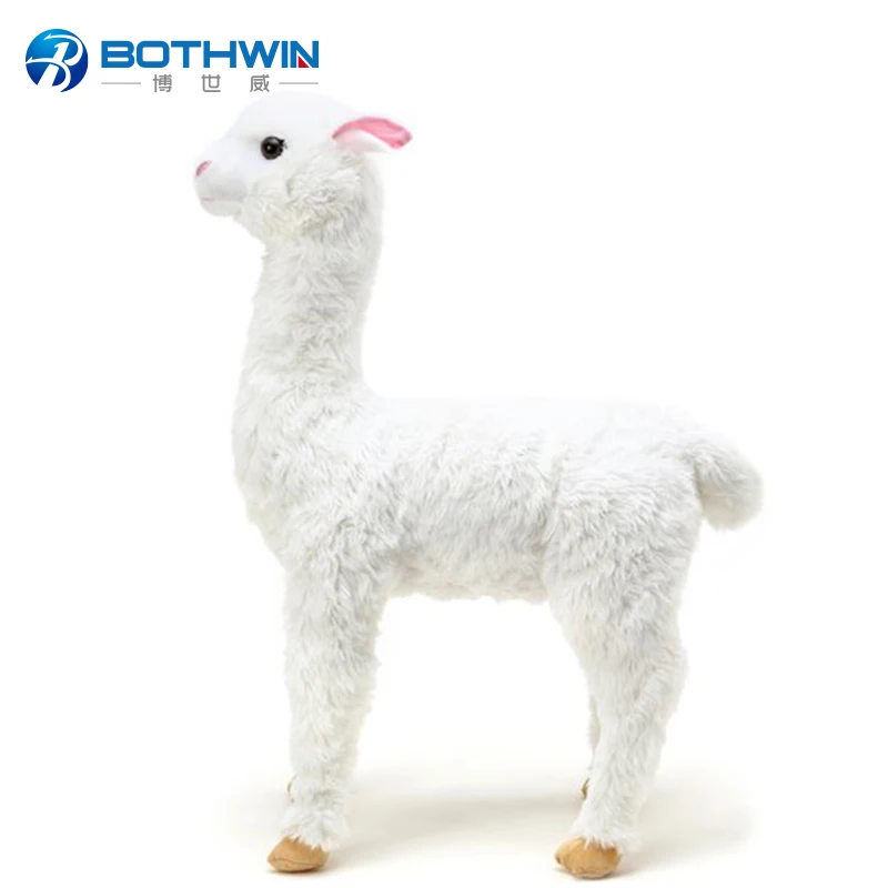 Oem Factory Made Cute White Stuffed Animal Plush Llama - Buy Plush