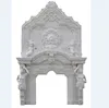 modern fireplace/marble fireplace surround/indoor fire place