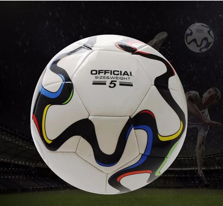 Wholesale Promotional Leather Custom Cheap Match Thermal Bonded Soccer