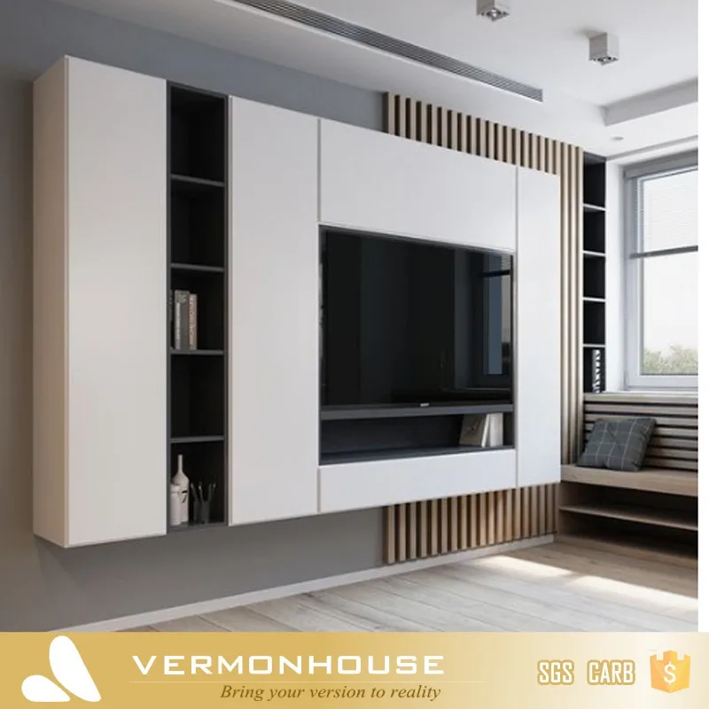 2017 Vermonhouse Furniture Modular Tv Cabinet White Square Style Product On Alibaba