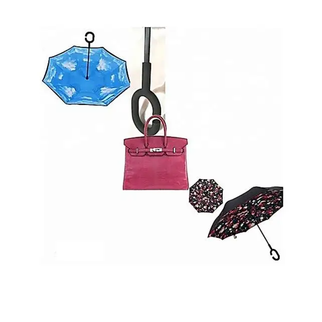 

Outdoor Travel Reverse Inverted Umbrella for Car, Multi-color