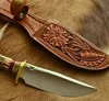 Custom Made Genuine Cowhide Leather Handmade Knife / Knives Tools Sheaths Case Cover bags 100% High Quality German Standard