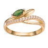 Wholesale 14K SOLID gold ring made with garnat and cz - PNJ Vietnam jewelry manufacturer and wholesaler