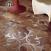 Cheap Price Wholesale Stainless Steel Inlay Oak Marquetry Wood Inlay Solid Wood Parquet Flooring 12x12