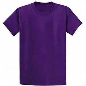 Men's 100% Cotton 180 Gsm Purple Round Neck Plain T-Shirts Men's 100% Cotton 180 Gsm Purple Round Neck Plain T-Shirts