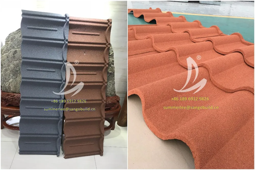 More Than 50 Years Warranty Stone Coated Metal Roof Tiles In Jamaica