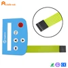 Wholesales polyester front panel eco-friendly waterproof led membrane switch 6 pin push button switch small membrane keypad