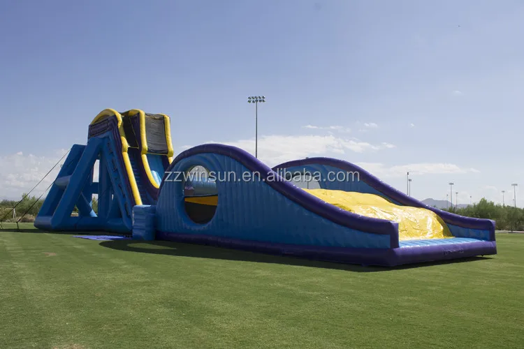 43'h Drop Kick Inflatable Water Slide,Scraper Water Slide,Inflatable
