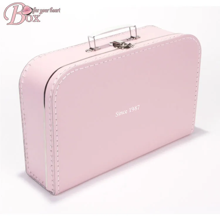 vintage pink luggage