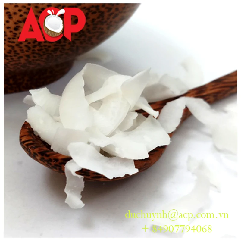 
DESICCATED COCONUT HIGH FAT - CHIP GRADE - VIETNAM ORIGIN- BEST PRICE 2018 