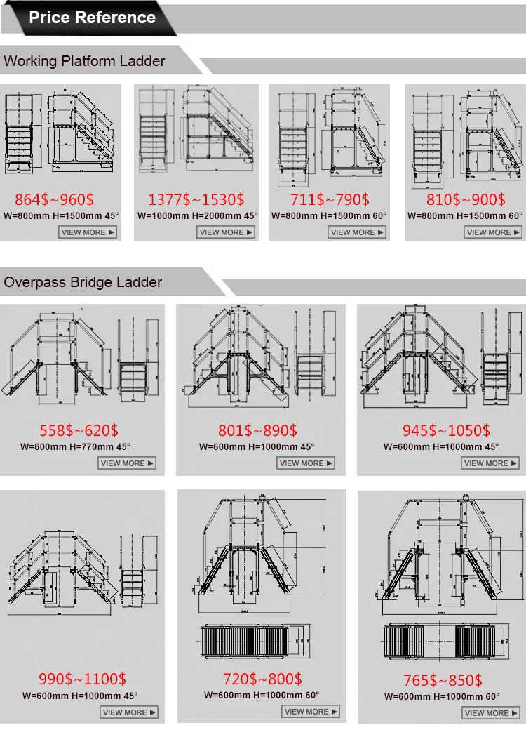 Prefabricada De La Caja De La Escalera Extraíble Ajustable Barandilla