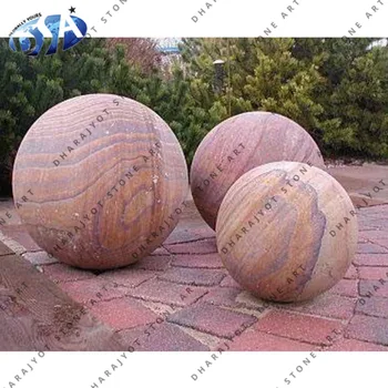 Pink Polished Round Sandstone Garden Stone Balls Buy Stone