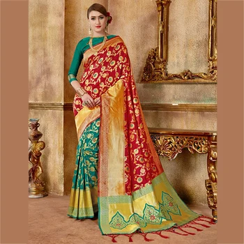 banarasi silk saree party wear