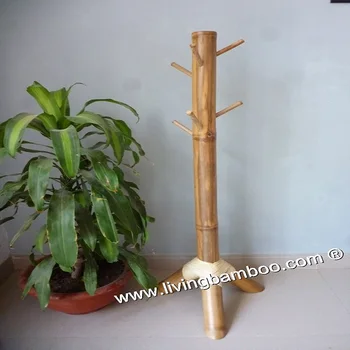 bamboo coat rack