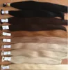 Best quality Long natural virgin human hair and remy colored hair in bulk Cheap single drawn human remy hair in bulk
