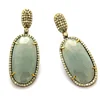 Wholesale Victorian Earring Studded With Sapphire With 925 Sterling Silver And 14K Gold