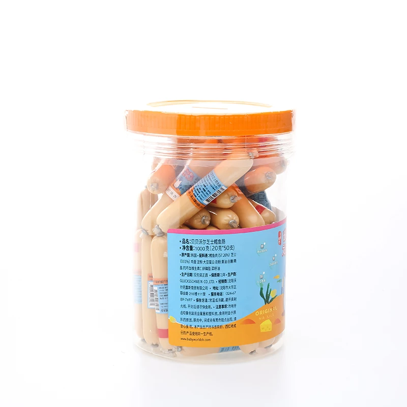 
Exported good quality machine make sausages Babyworld codfish sausage 20g original 