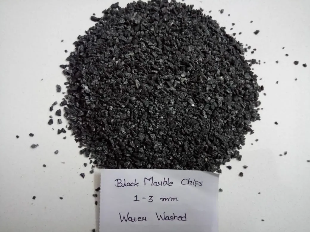 black marble chips