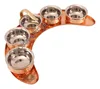 IndianArtVilla Copper Maharaja Style Half Moon Tray with Sauce Pots - Serving Dishes Hotel Ware