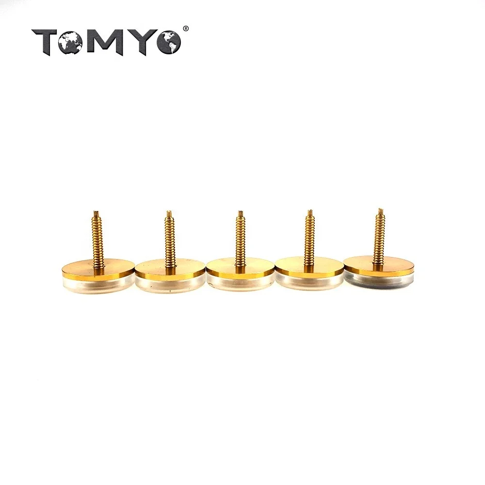 

ToMyo Fishing Rod Building Components Balancer Acrylic Butt Cap/End, Gold color