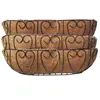 Semicircle pots made from coconut fiber only