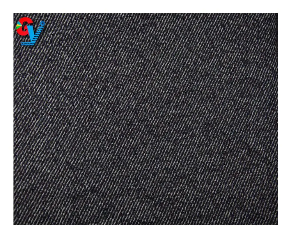 Kwaliteit tweed geweven wollen zwarte wol visgraat stof voor jassen