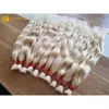 Blonde hair Remy human hair Process curl Vietnam hair silky and cheap