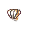 925 Sterling Silver Pave Diamonds Ruby Sapphire Gemstone Gold Plated Gift Idea Love Women's Wear Jewelry Rings