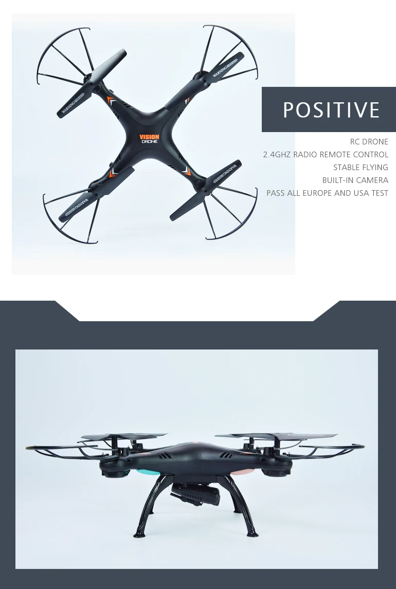 2.4g Wind Resistance 360 Degree Roll Rc Drone With Camera Screen - Buy ...