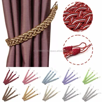 Rope Curtain Tassel Braided Satin Rope Tie Backs Buy Decorative