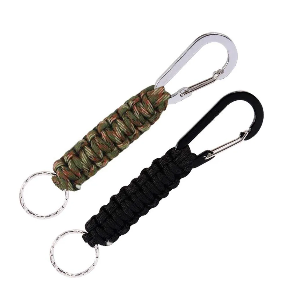 Customize Durable 550 Paracord Keychain With Carabiner Survival ...