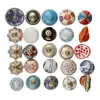 Wholesale Handmade Colorful Round Furniture Decor 25 ceramic knobs,Kitchen Cabinet Drawer knobs
