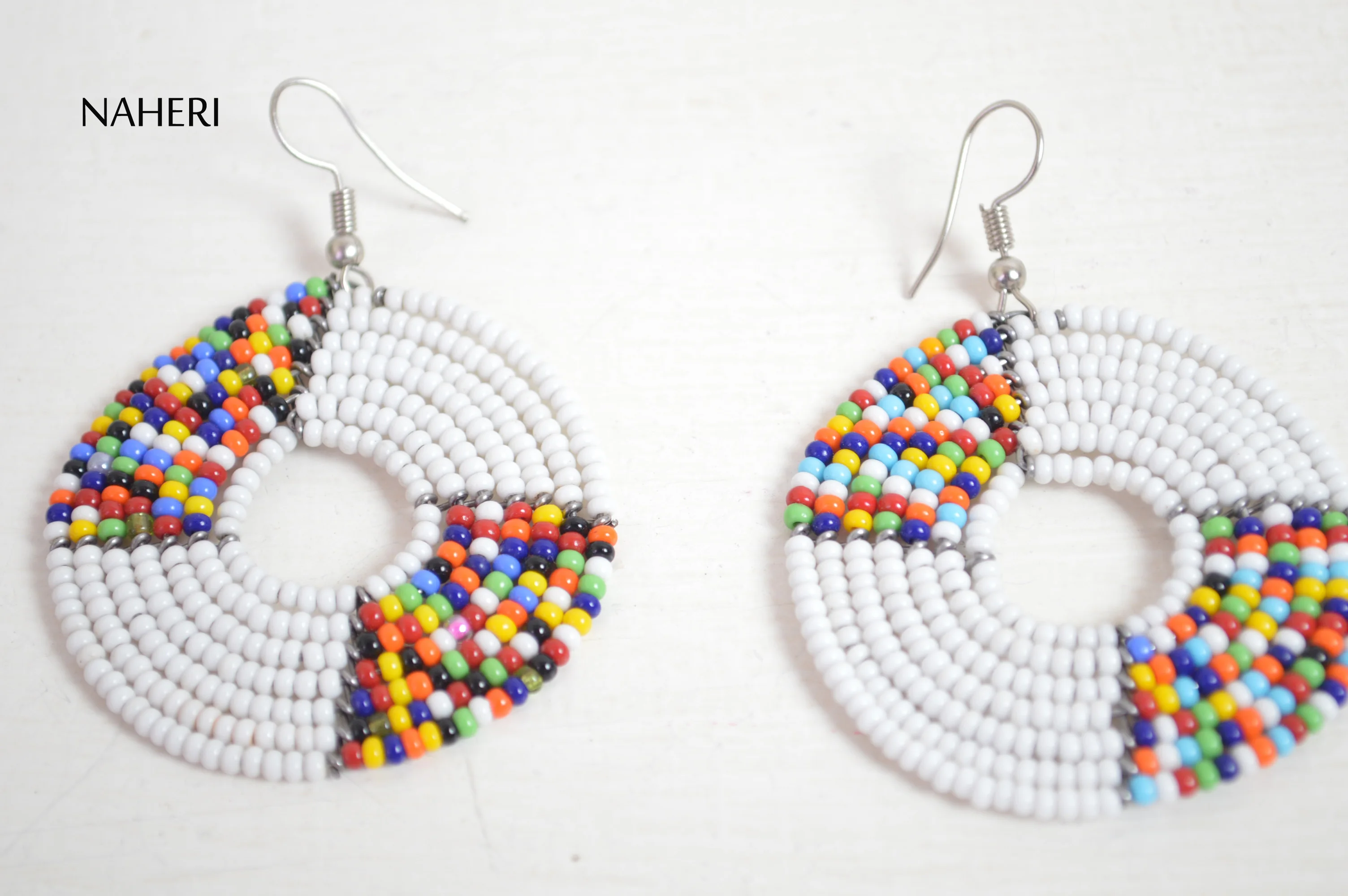 african beaded earrings