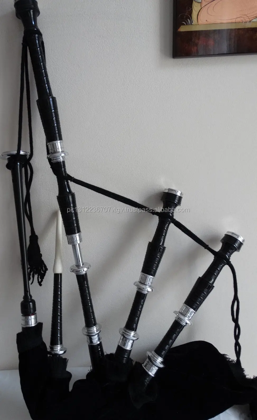 Full Silver Great Scottish Highland Tradition Rosewood Bagpipe. Buy