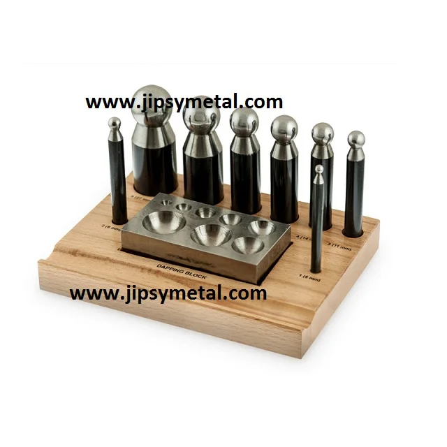 56pc Jumbo Doming Block Swage Punch Set made of Steel Dapping Die Jewellers Tool 