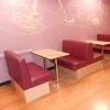 Top Sale Restaurant Booth Seating Pink Leather Bench Seating For Bar, Fashionable Booths