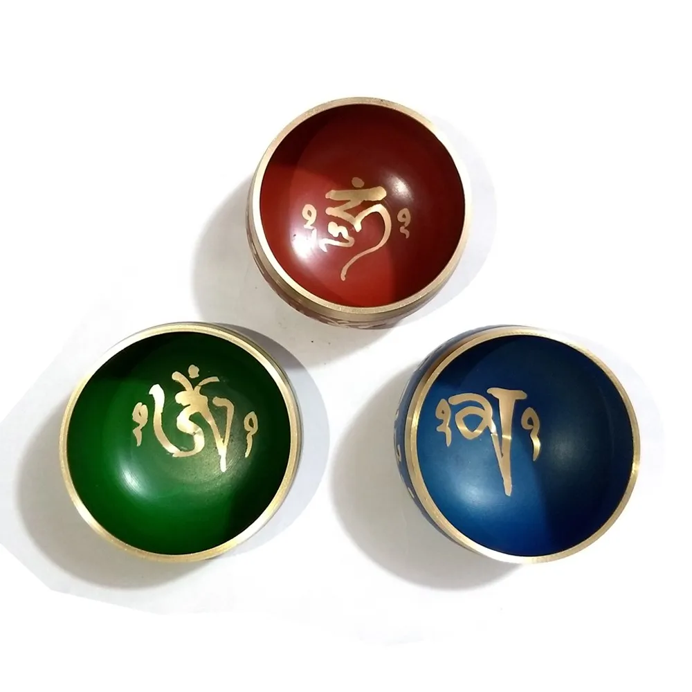 Singing Bowl Set Of 3 Pieces Indian Wholesale Item High Quality Metal