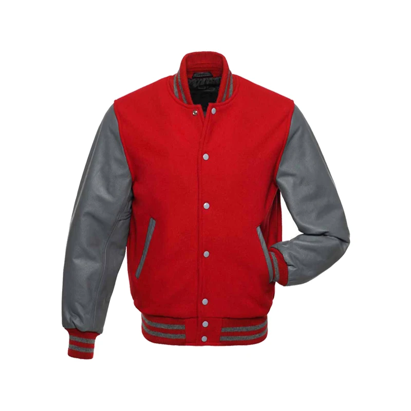 varsity button up jacket