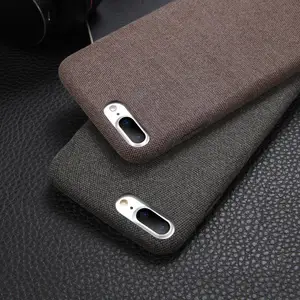 Retro Vintage Ultra Thin Cotton Phone Case for iPhone Xs Max XR X Linen Cloth Phone Cover for iPhone  8 7 6 Plus Back Coque